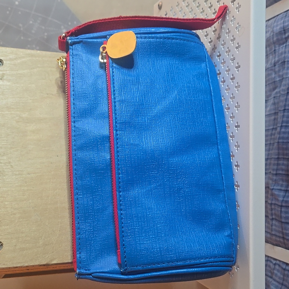 Moschino Blue and Red Women's Clutch